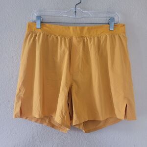 Ten Thousand Men's Athletic Shorts in Mustard Yellow